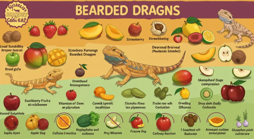 what fruits can bearded dragons eat
