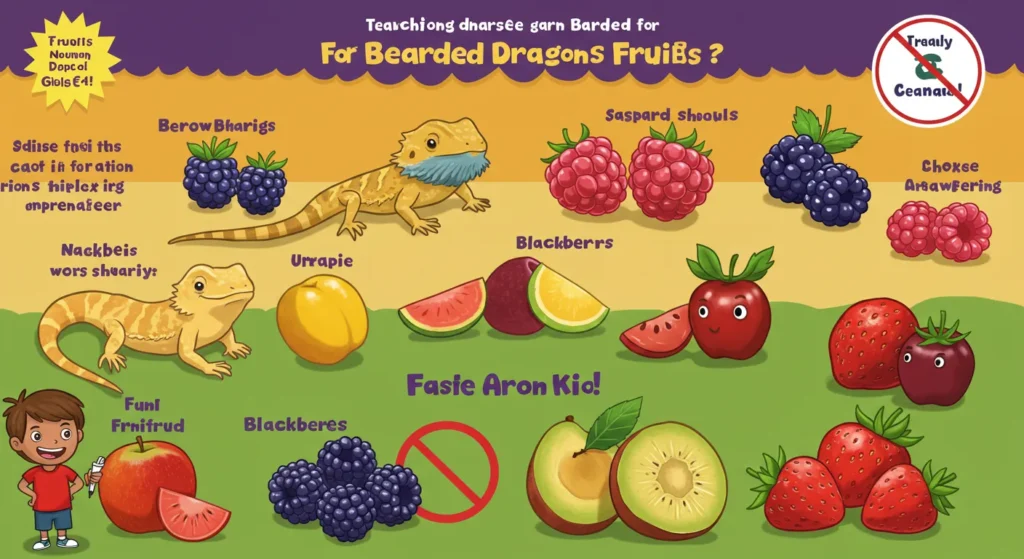 what fruits can bearded dragons eat
