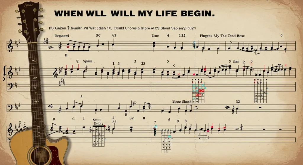 when will my life begin chords